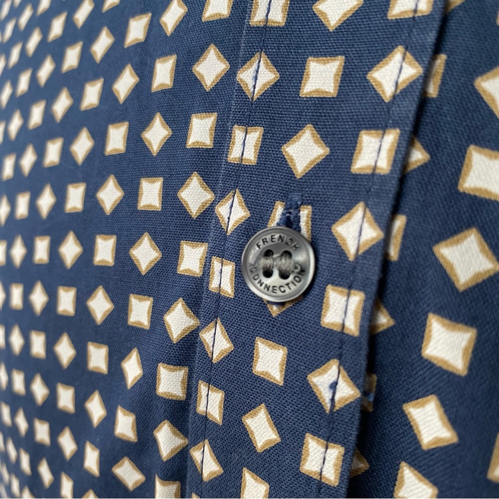 French Connection Argyle Diamond Patterned Shirt - image 6